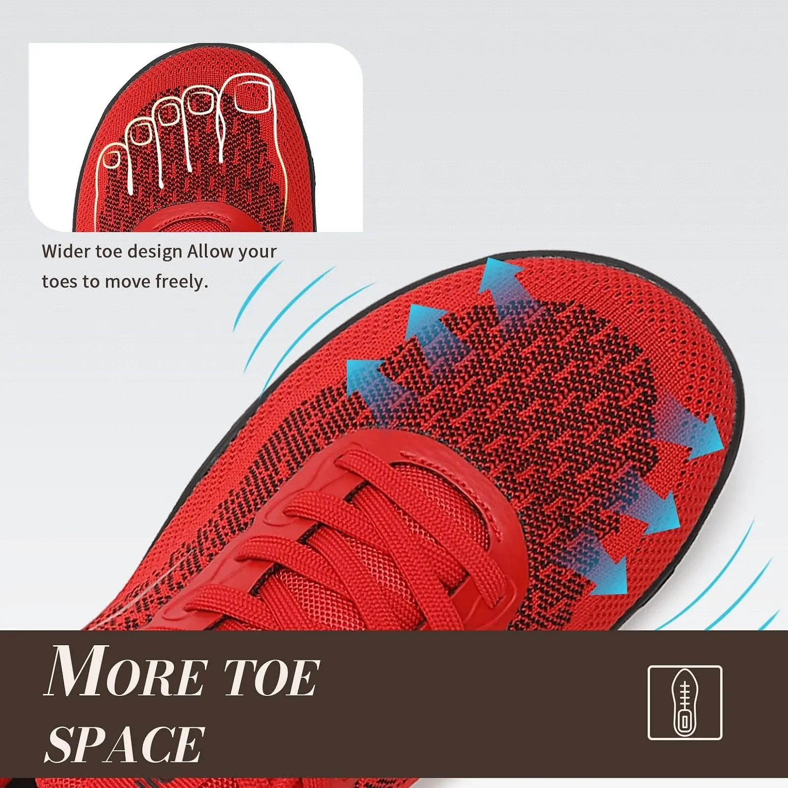 Взуття для бігу ASHION Barefoot з широким носком, фото №3