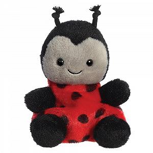 Мягкая игрушка Aurora Palm Pals Spots Божья коровка 5 дюймов Красная и Черная - Фото 1