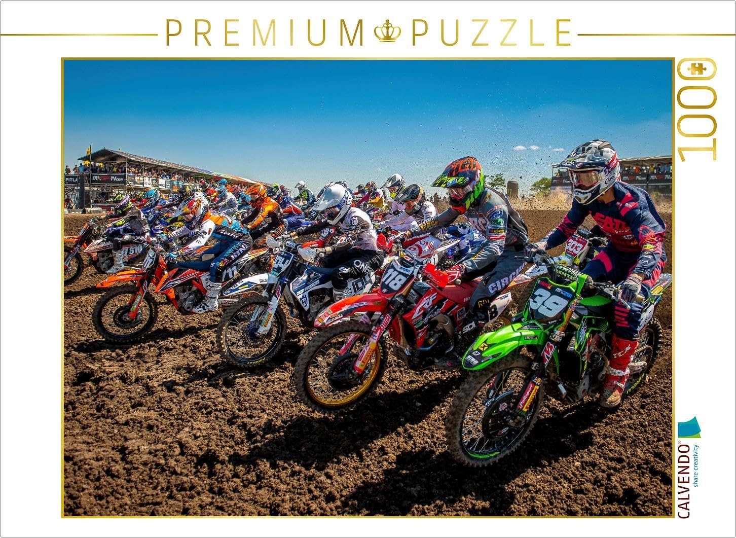 Пазл CALVENDO Motocross 1000 элементов 64 x 48 см, фото №1