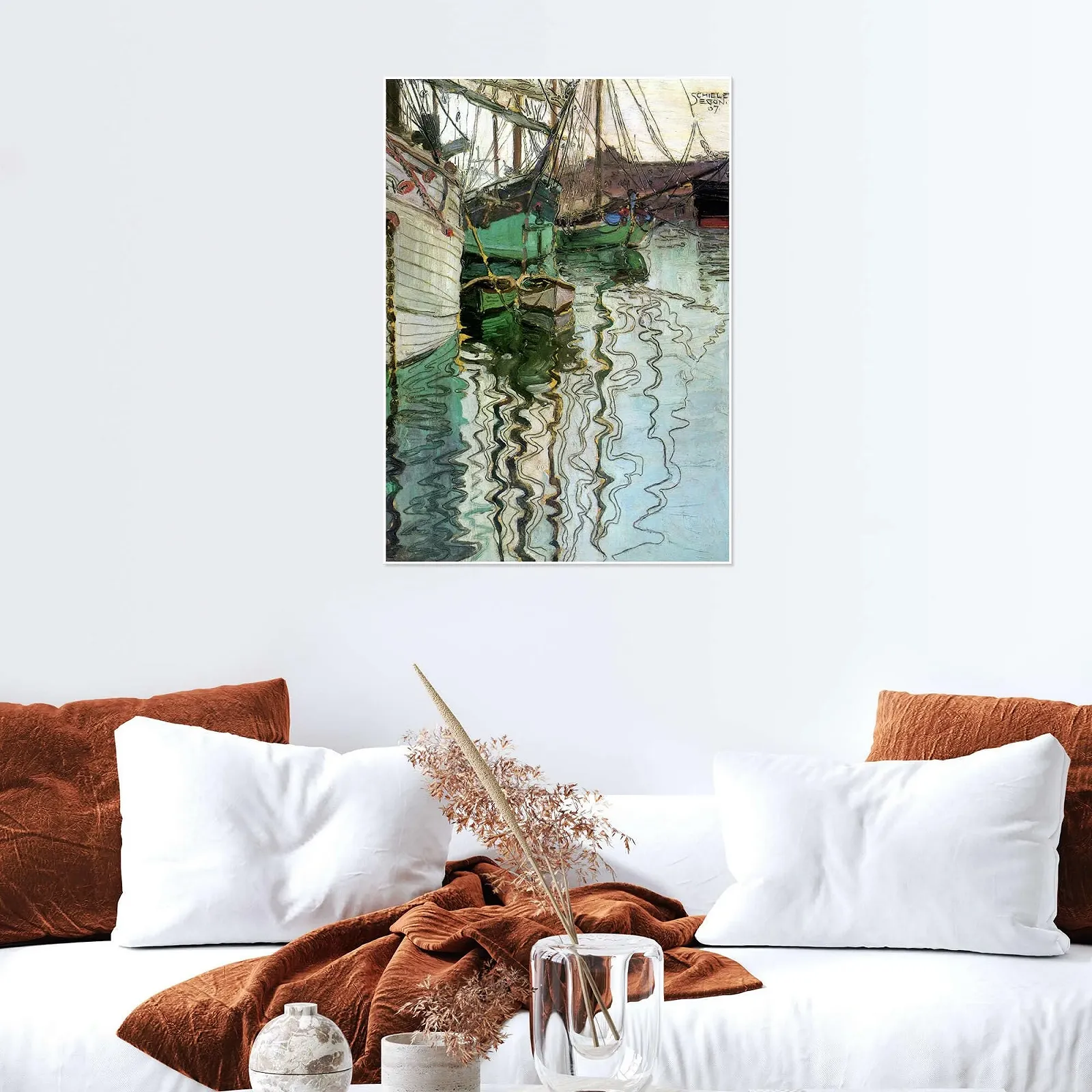 Постер The Port of Trieste Egon Schiele 50 x 70 см, фото №6