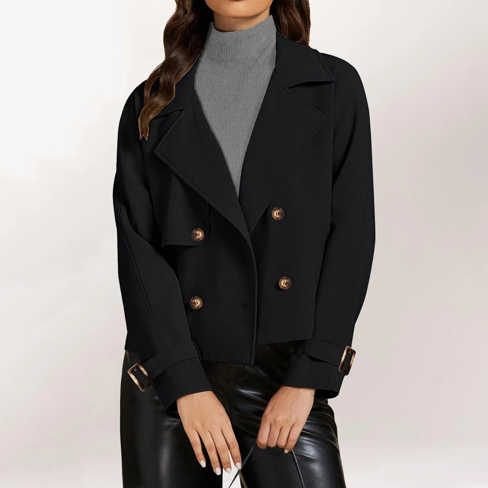 Тренч Juque Женский Элегантный Свободное, фото №3 Тренч Juque Женский Элегантный Свободное, фото №3