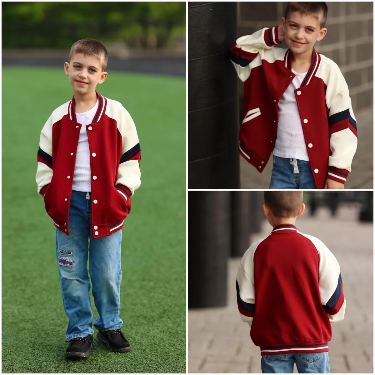 Бейсбольна куртка для дівчат Rolanko, спортивна, фото №2