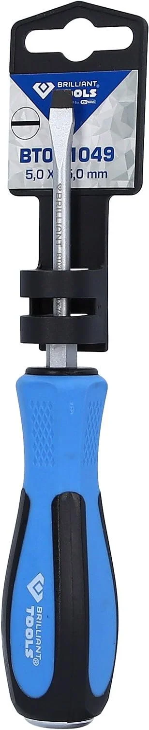 Шліцьова викрутка KS Tools 5.0 x 75 мм з ударним ковпачком, фото №4