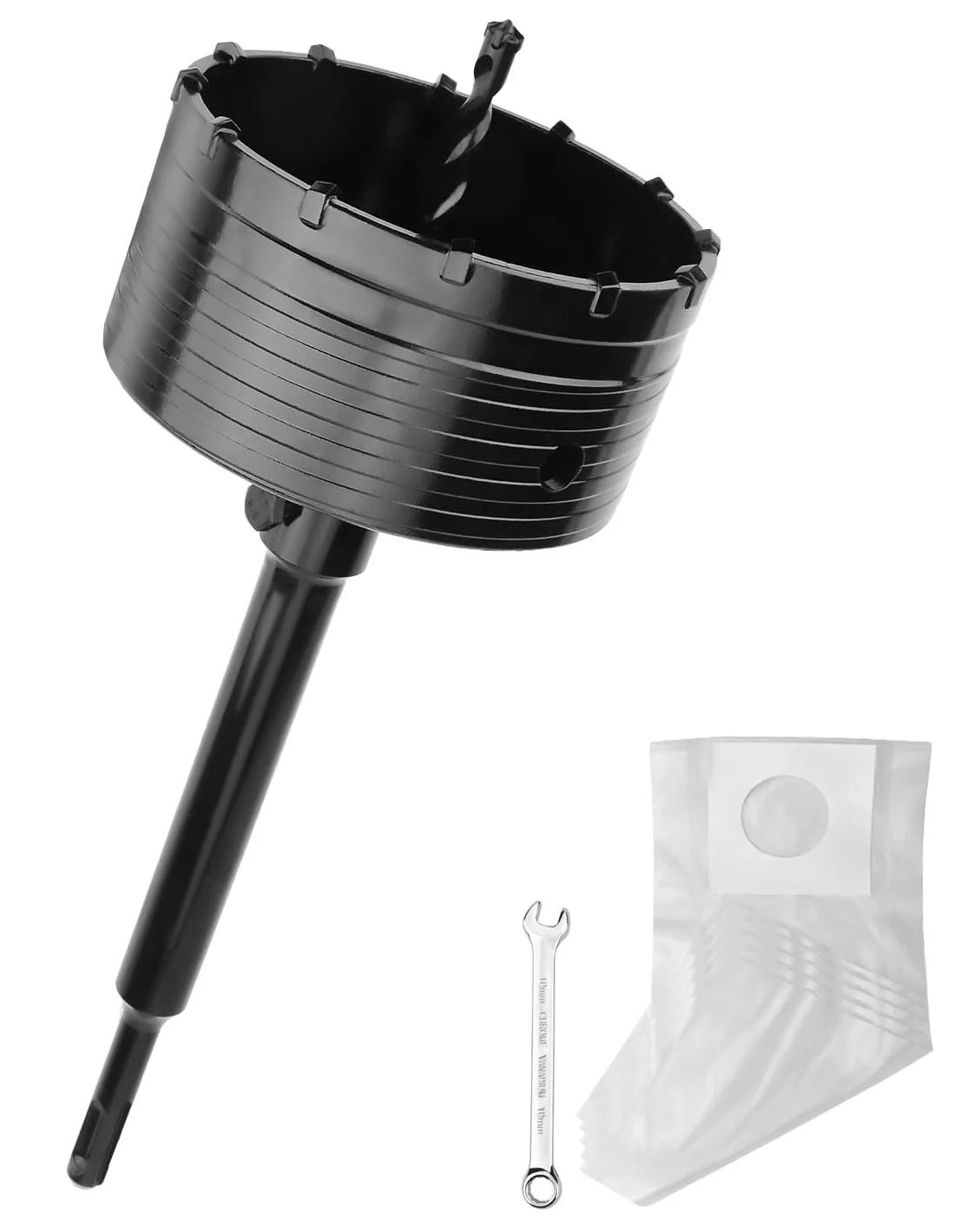 Свердло 102 мм / SDS plus 220 мм / Чорний, фото №1 Свердло 102 мм / SDS plus 220 мм / Чорний, фото №1