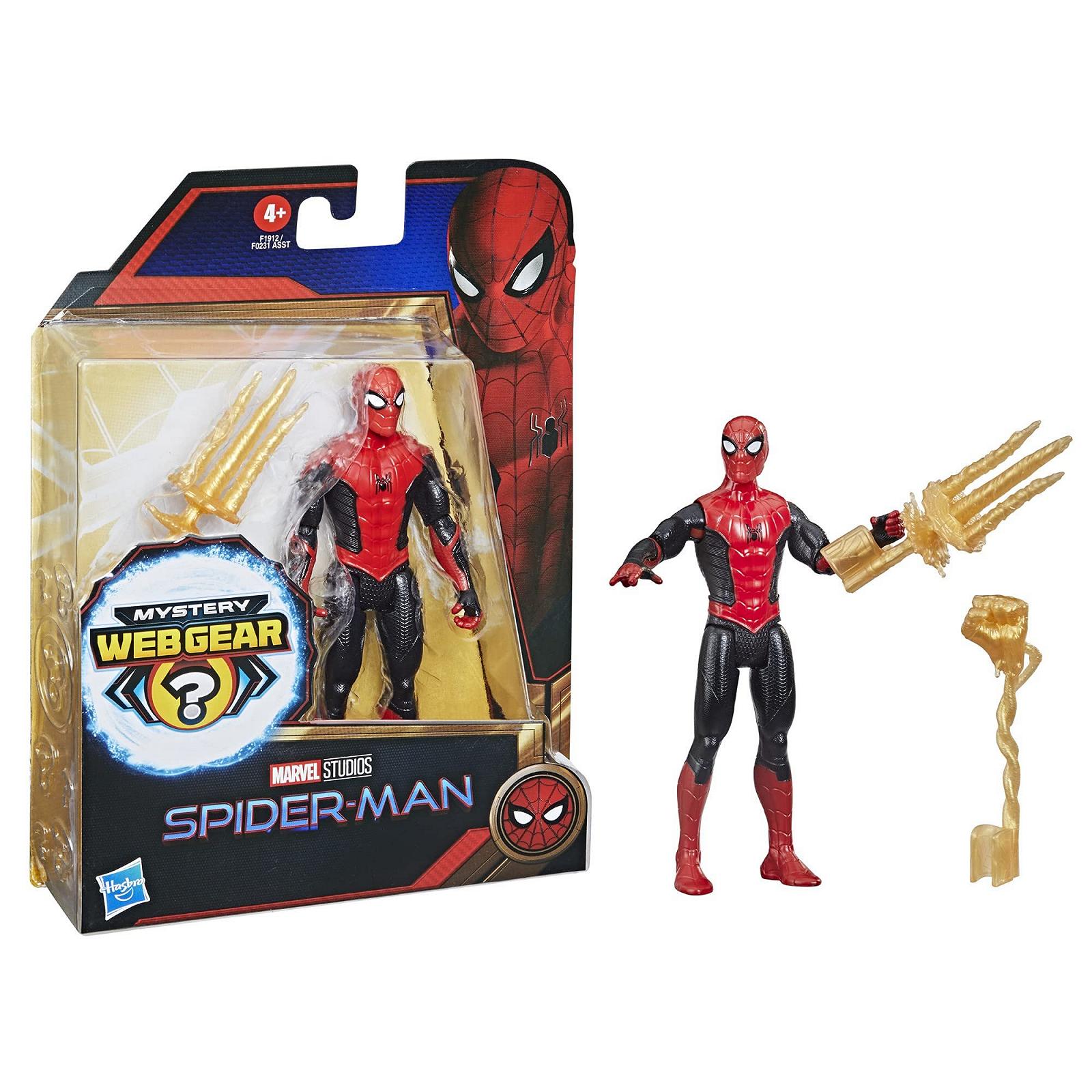 Фігурка Людина-павук Marvel, серія Action Figure, Mystery Web Gear, 15,24 см, чорний та червоний, 4+, фото №2