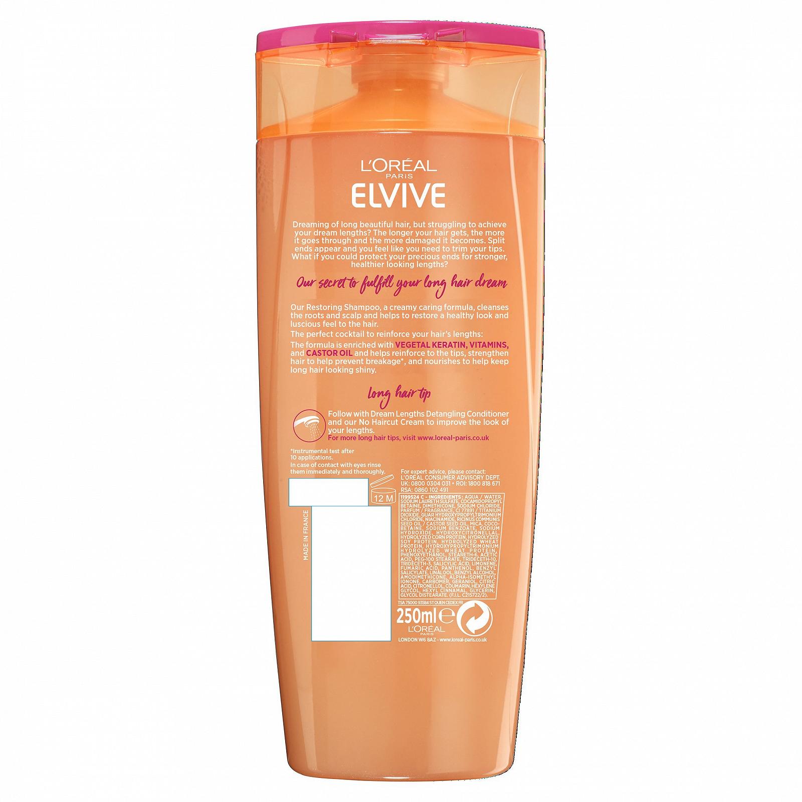 Шампунь L'Oreal Elvive Dream Lengths для довгого волосся, фото №2