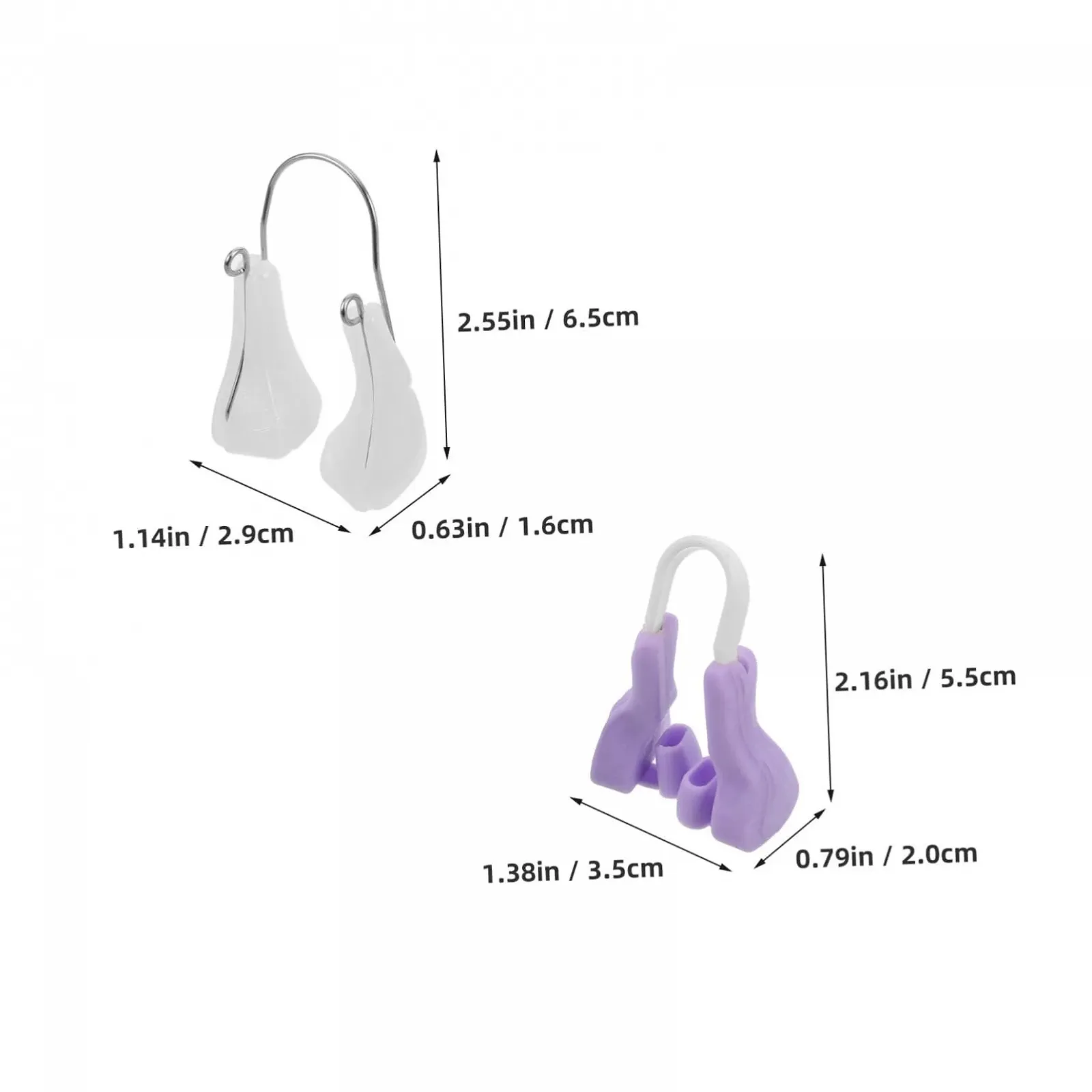 Кліпси для носа 2 шт. для полегшення носового дихання з силікагелю, фото №2 Кліпси для носа 2 шт. для полегшення носового дихання з силікагелю, фото №2