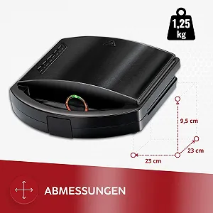 Сэндвичница MPM MOP-50M 750W - для приготовления 4 треугольных сэндвичей, корпус из нержавеющей стали synthetic.ua - Фото 1