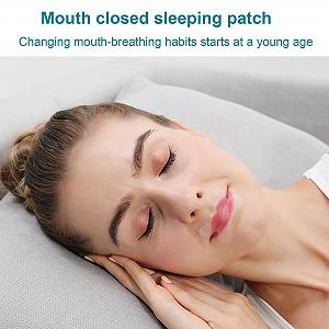 Смужка для рота для сну Novent, для зменшення хропіння, подовжена, ніжна, для дихання носом synthetic.ua - Фото 1