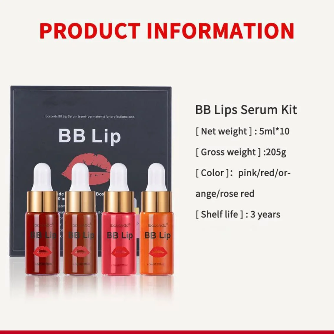 Сироватка для губ BB Набір пігментів для губ, фото №8