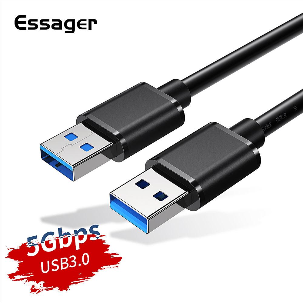 Кабель ESSAGER USB 3.0 AM 2 метра PS, фото №1