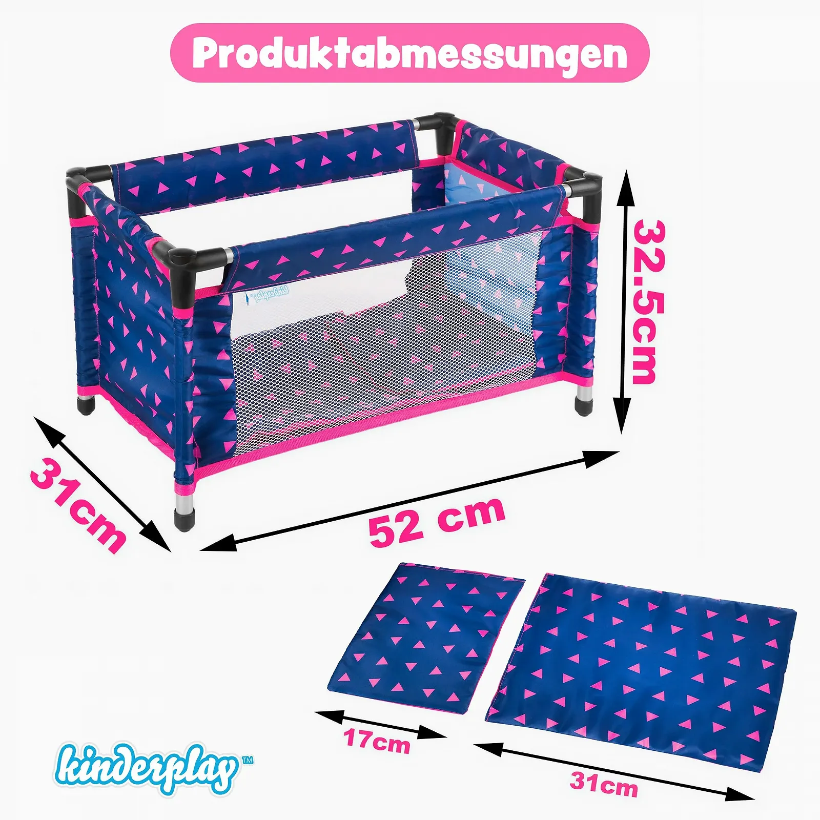 Ліжко для ляльки Kinderplay Модель KP0400T 43 см, фото №7