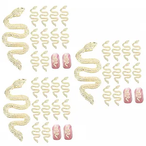 Украшение для ногтей Xiaoxiangfeng, подвеска змея, стразы для маникюра, 3D стразы, набор 90 шт. - Фото 1