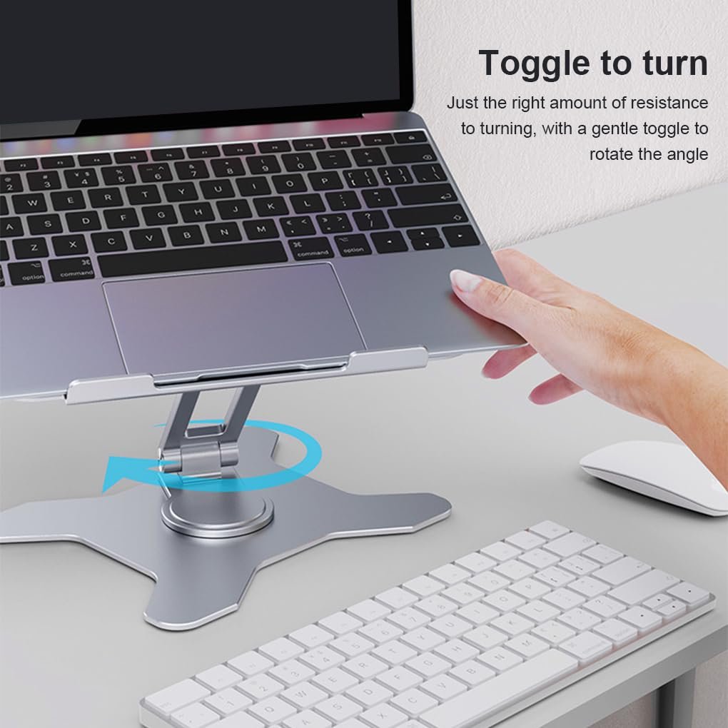 Подставка для планшета Boneruy складная, вращающаяся подставка для ноутбука, алюминиевый сплав, портативный для офиса, дома, школы, настольный, фото №7