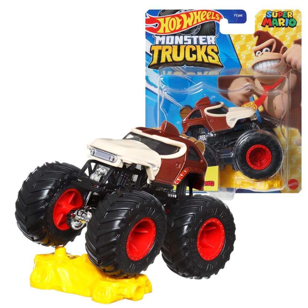 Игрушка Mattel Hot Wheels Машинка Monster Trucks Super Mario Donkey Kong, фото №1