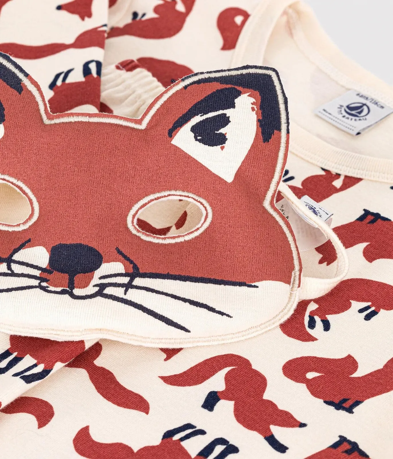 Піжама Petit Bateau з довгим рукавом та маска для хлопчиків, фото №3