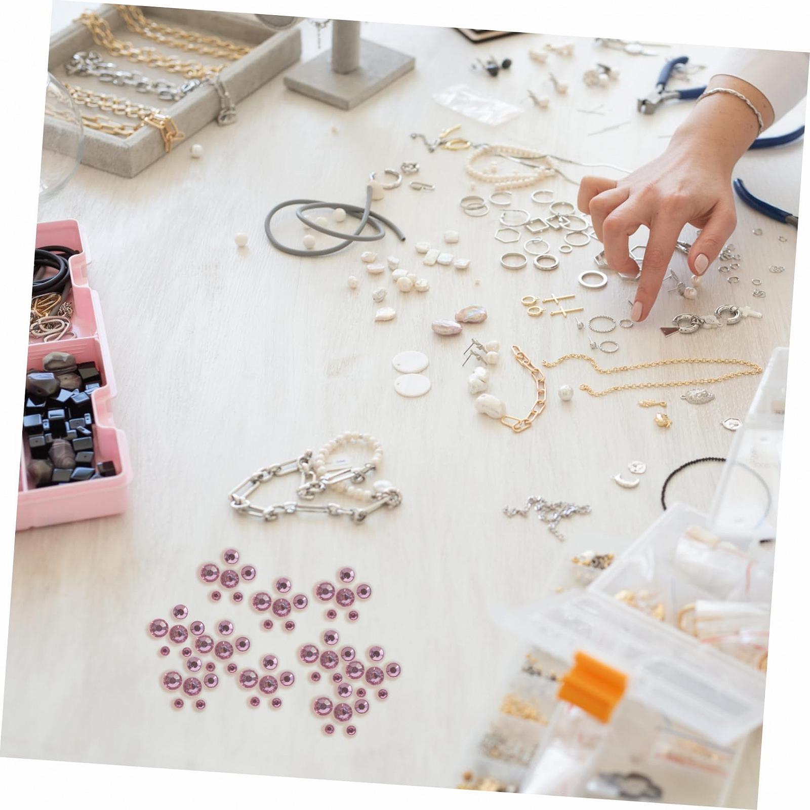 Стрази Sewroro, рожевий акрил, фото №4