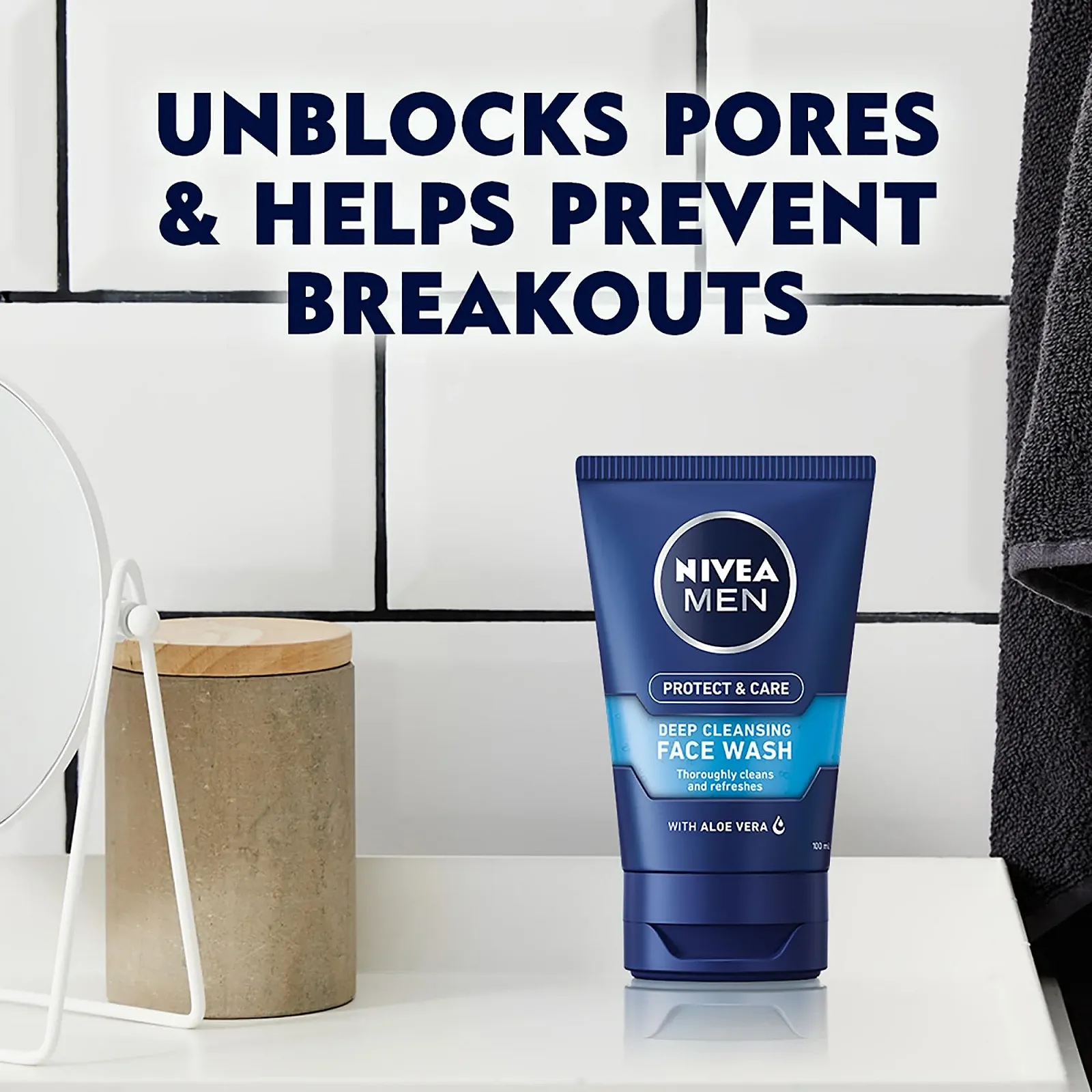 Засіб для вмивання NIVEA MEN Protect & Care Deep Cleansing (100 мл), фото №3