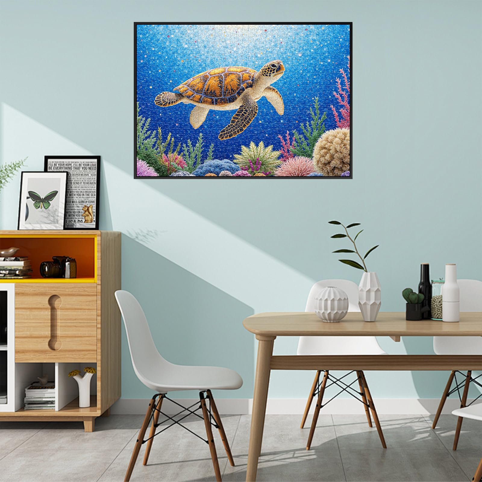 Пазли Hopgo Turtle In Crystal Sea 1000 елементів 70 x 50 см, фото №4 Пазли Hopgo Turtle In Crystal Sea 1000 елементів 70 x 50 см, фото №4