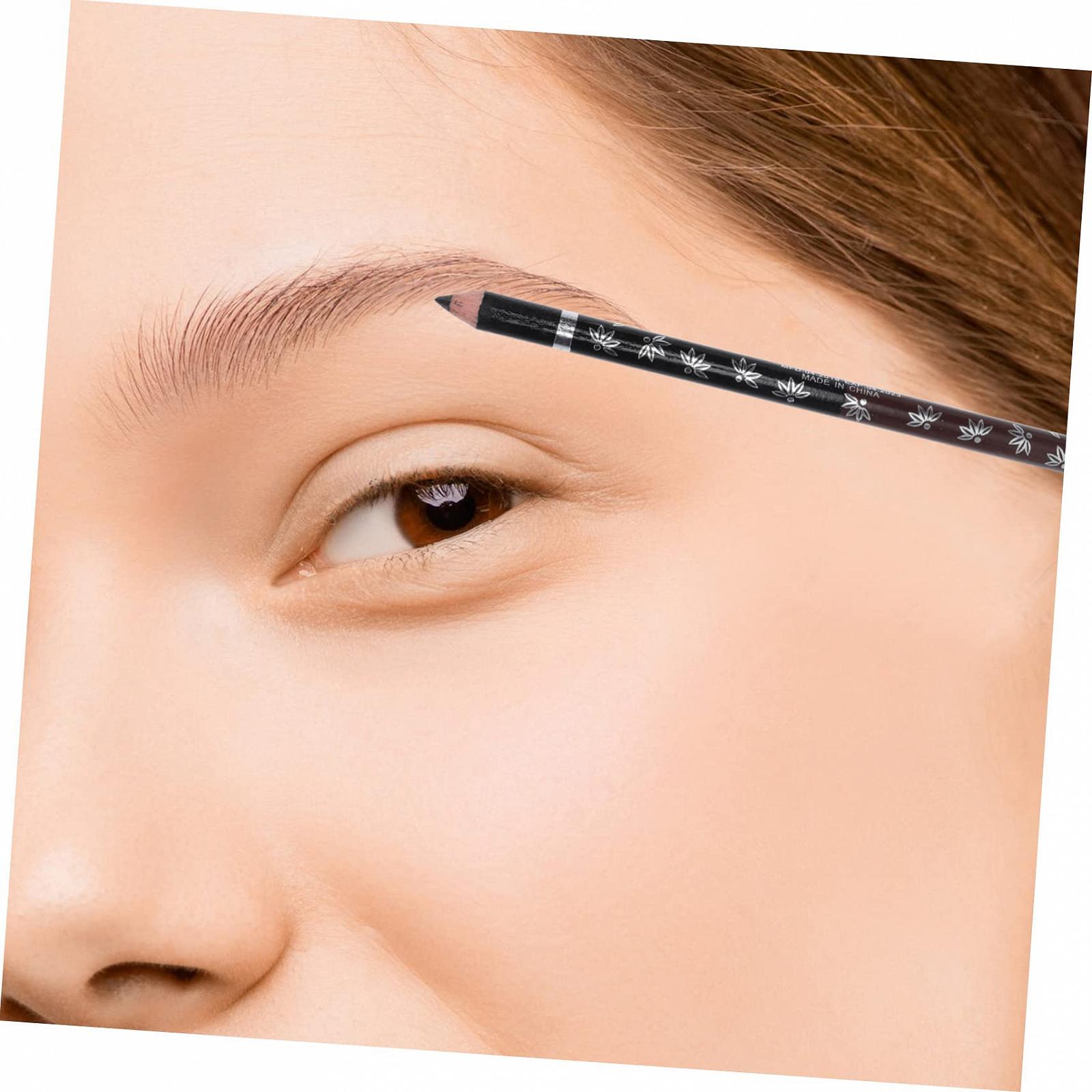 Олівець Minkissy для брів 24 шт двосторонній механічний олівець трикутний з точилкою, фото №4