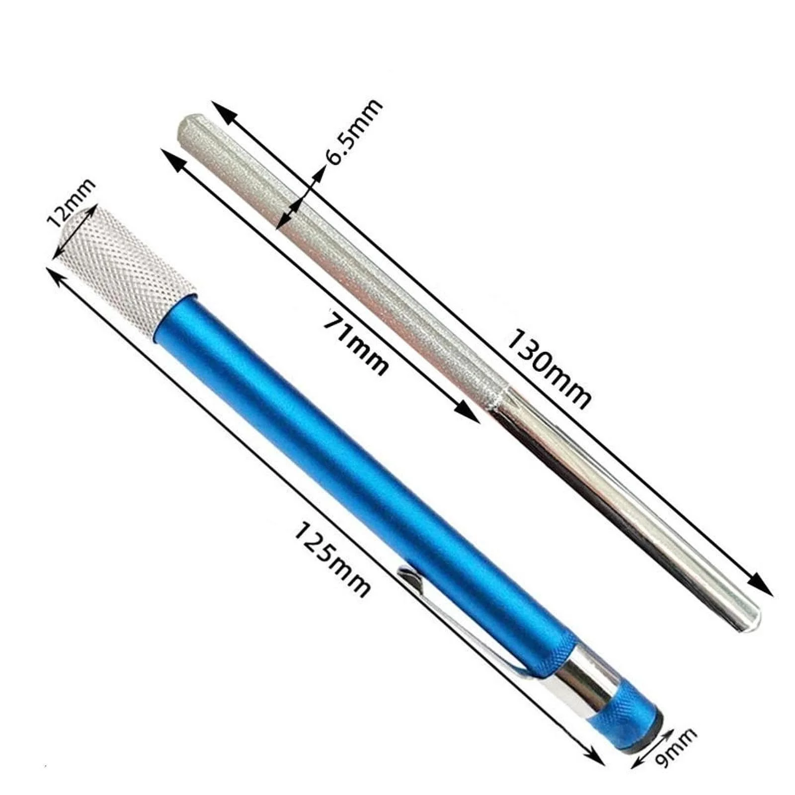 Стрижень для заточування ножів Milageto алмазний портативний Блакитний, фото №2 Стрижень для заточування ножів Milageto алмазний портативний Блакитний, фото №2