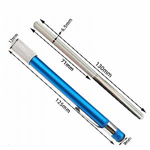 Стрижень для заточування ножів Milageto алмазний портативний Блакитний synthetic.ua - Фото 1