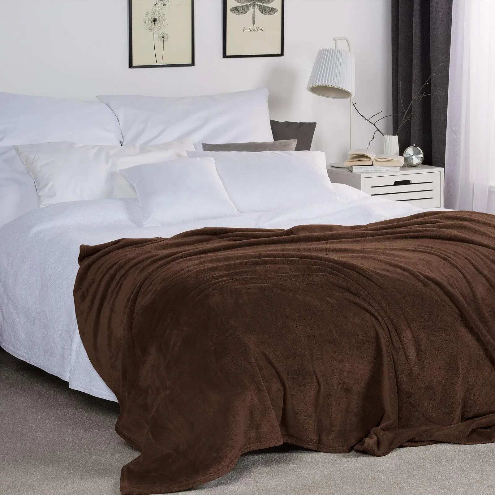 Теплое одеяло Beautissu Aurelia 150 x 200 см, микрофибра, флисовое одеяло, диванное одеяло, покрывало, пушистое одеяло, фото №4