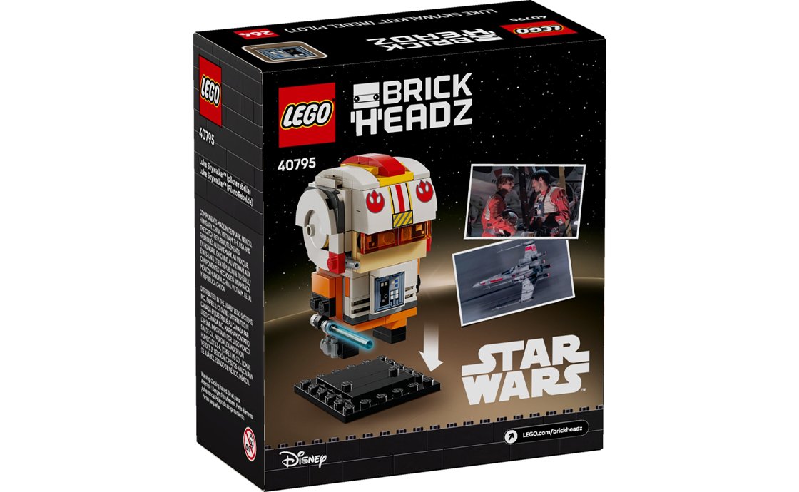 Конструктор Лего LEGO Brick Headz Люк Скайвокер (пілот-бунтар) (40795), фото №3