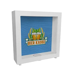 Скарбничка-рамка Beer Kasse дерев'яна з мотивом хмелю та колосків - Фото 1