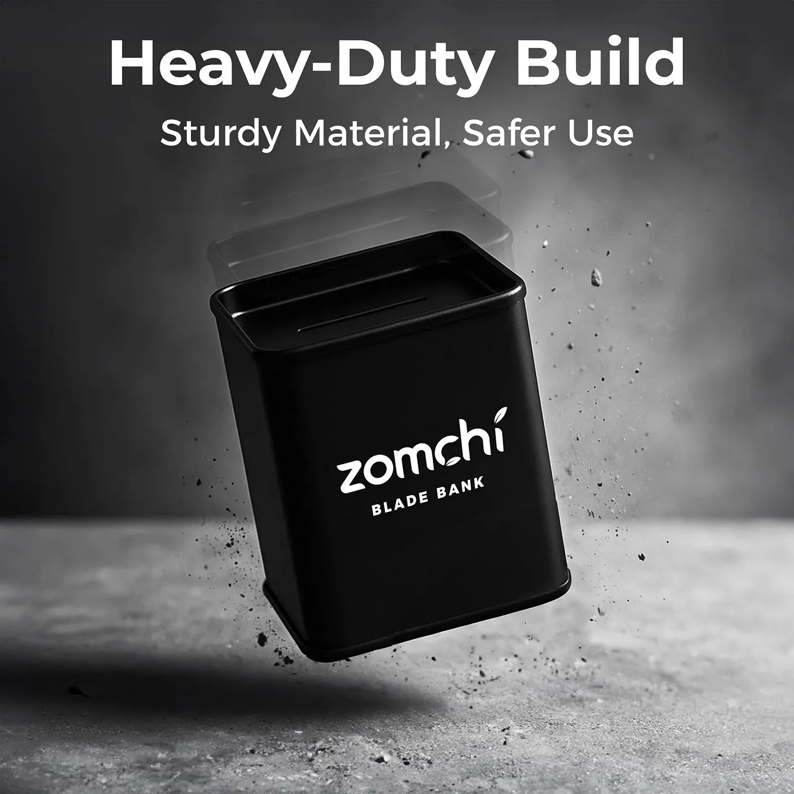 Контейнер для хранения лезвий Zomchi Blade Bank для использованных двухсторонних лезвий Black, фото №7 Контейнер для хранения лезвий Zomchi Blade Bank для использованных двухсторонних лезвий Black, фото №7