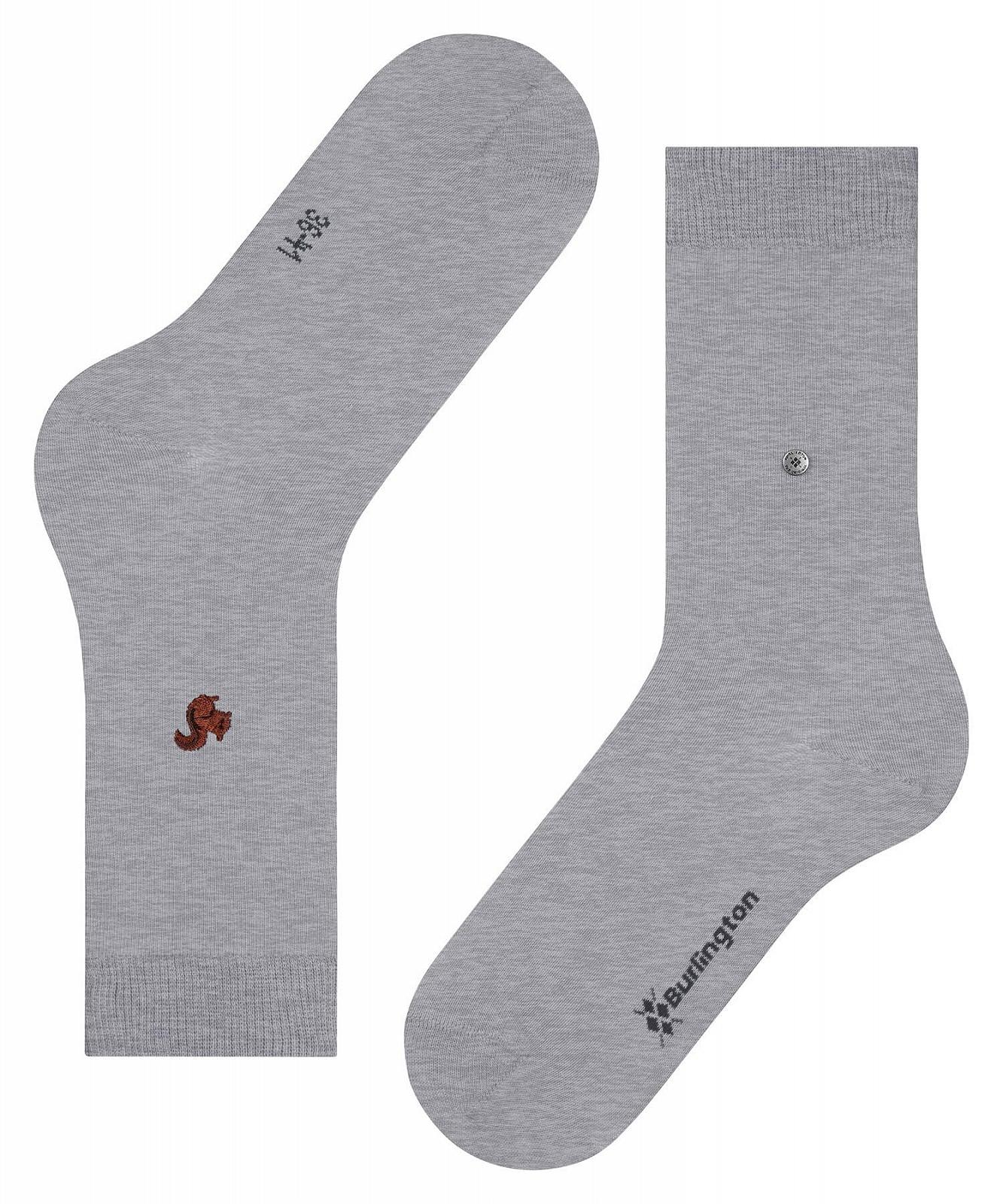 Носки Burlington Lady Женские Дышащие Органический Хлопок Усиленный Бесшовный Носок Однотонные с Вышивкой для Бизнеса на Каждый День One Size, фото №5