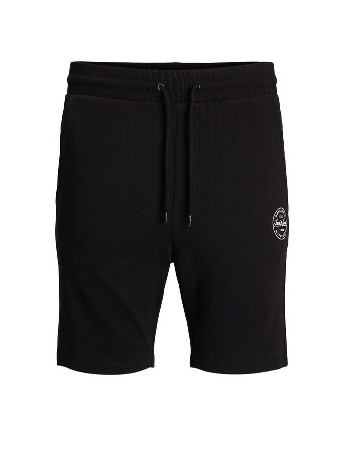 Шорти JJI SHARK JJSWEAT SHORTS AT STS 12182595  Jack&Jones Чорний M, фото №4