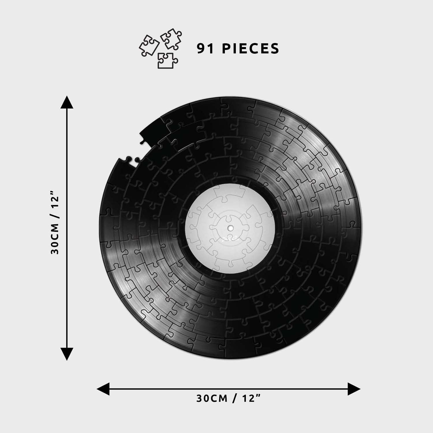 Круглый пазл Виниловая пластинка Record Puzzle Music Puzzle Vinyl Records, фото №3 Круглый пазл Виниловая пластинка Record Puzzle Music Puzzle Vinyl Records, фото №3