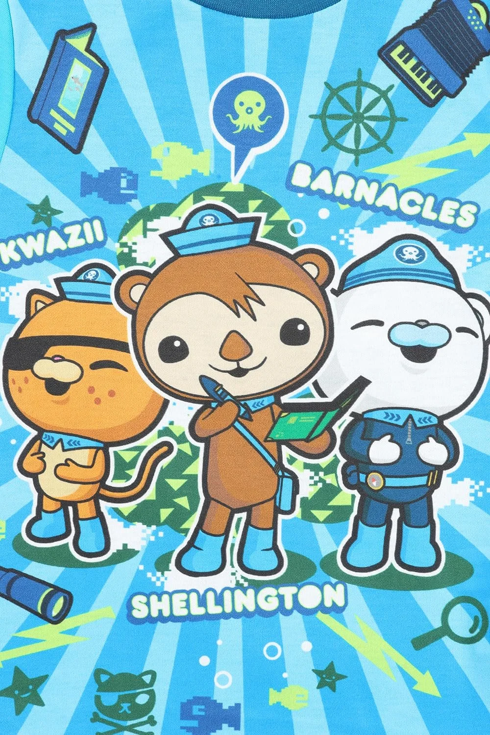 Коротка піжама Octonauts Kwazii Shellington Barnacles для хлопчиків, фото №2