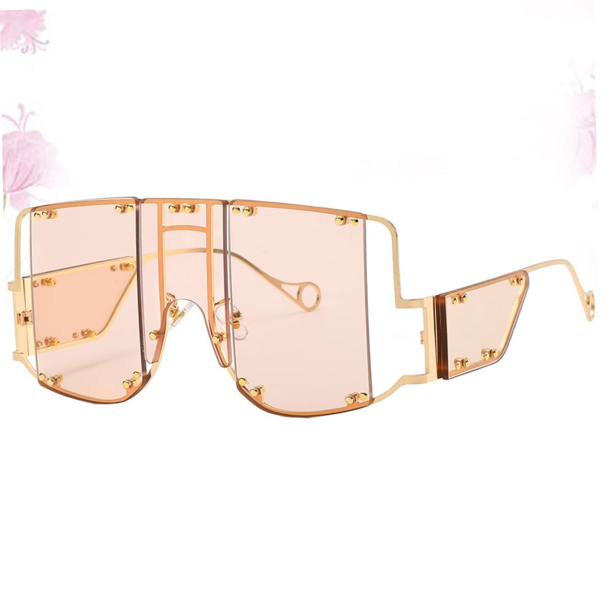 Сонцезахисні окуляри Retro PACKOVE Квадратні Rehanna Steampunk Набір з 3 штук, фото №5