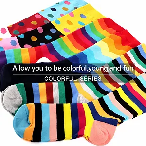 Носки WeciBor 6 пар Женские Забавные Цветные Носки из Чесаного Хлопка с Рисунком до Колена synthetic.ua - Фото 1