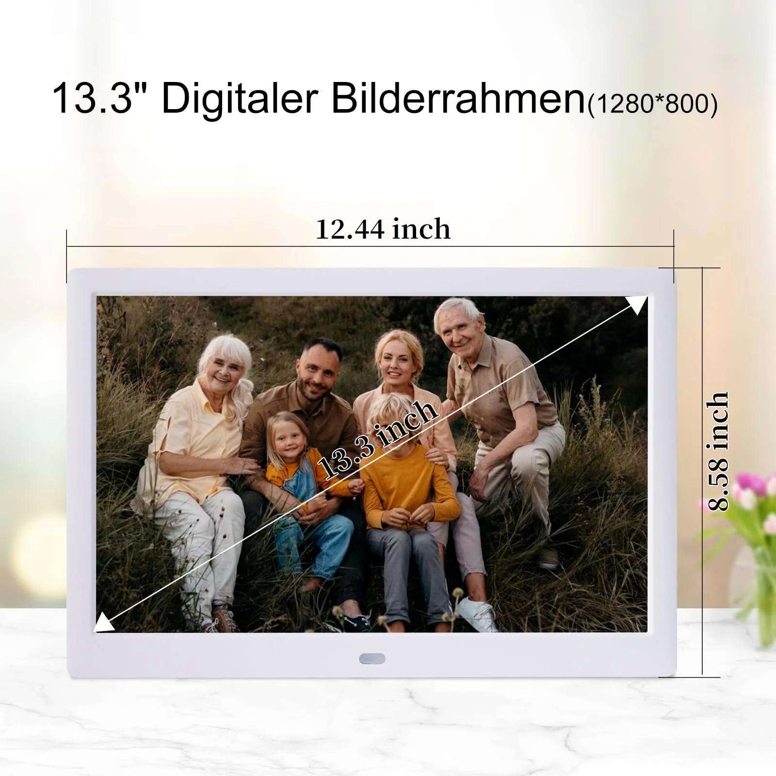 Цифровая фоторамка TSITSC 13.3" 1280x800 USB/SD Белый, фото №3 Цифровая фоторамка TSITSC 13.3" 1280x800 USB/SD Белый, фото №3