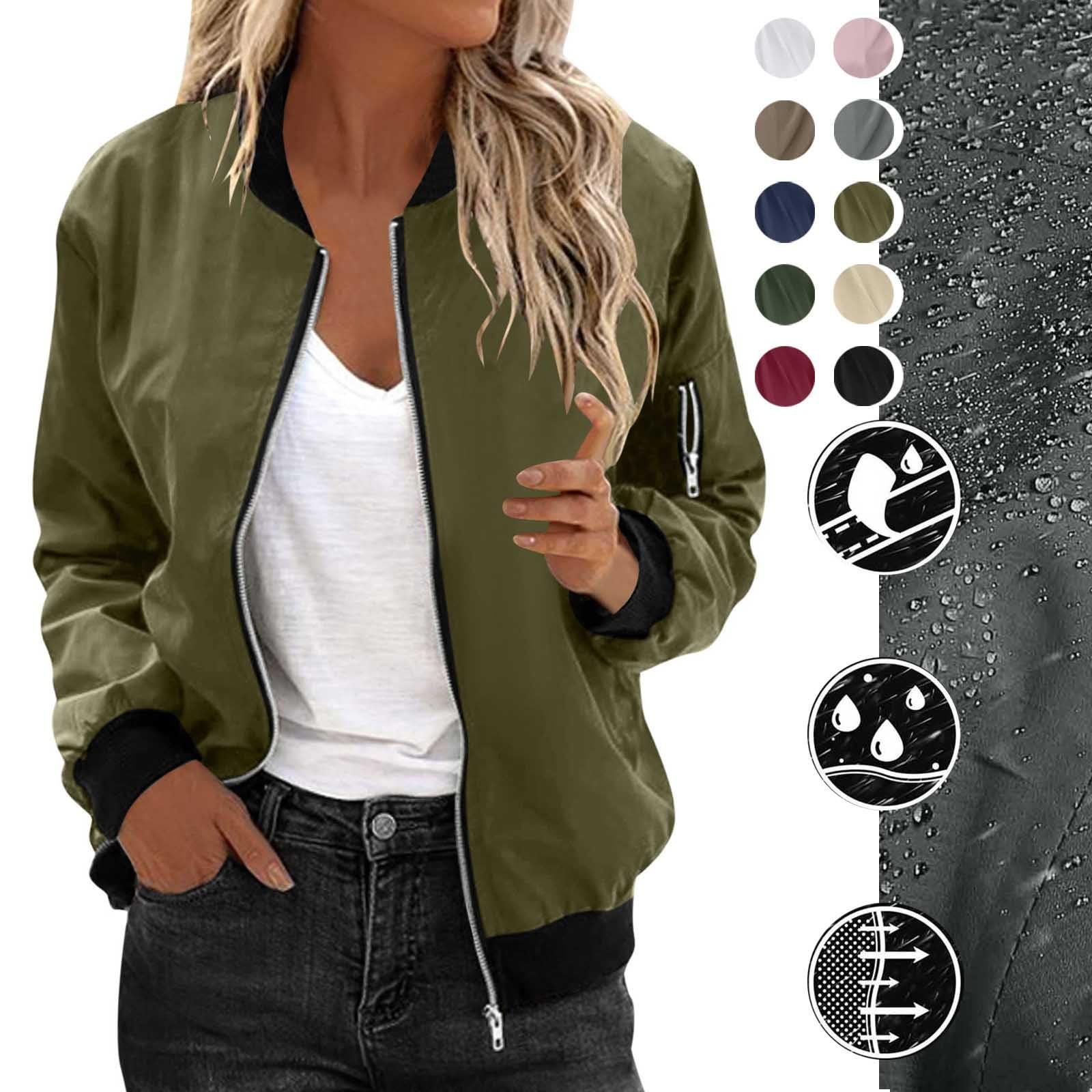 Легкая Куртка EMATOP Водонепроницаемая Дышащая Дождевая Куртка Повседневная Однотонная Спортивная Куртка Элегантная Длинный рукав Дождевик Уличная Куртка-бомбер Функциональная Куртка Ветрозащитная Куртка для Походов, фото №7