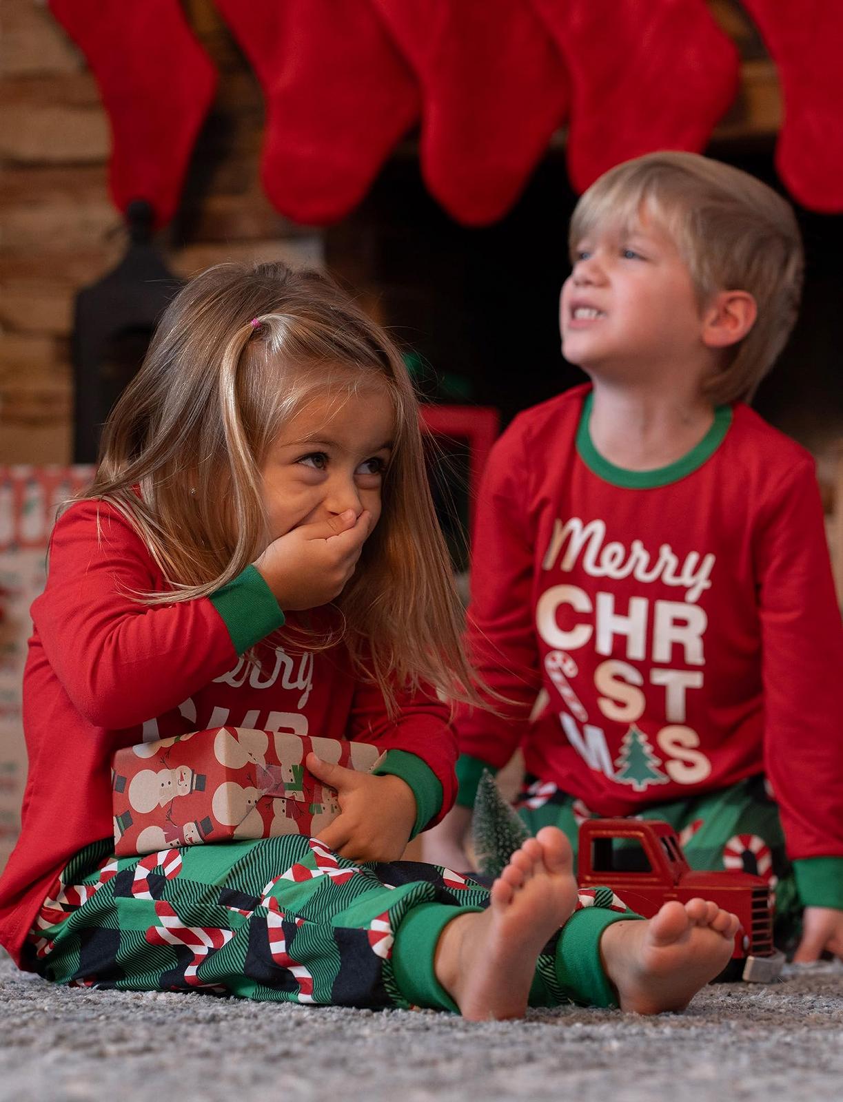 Комплект Різдвяних піжам для сім'ї, фото №3