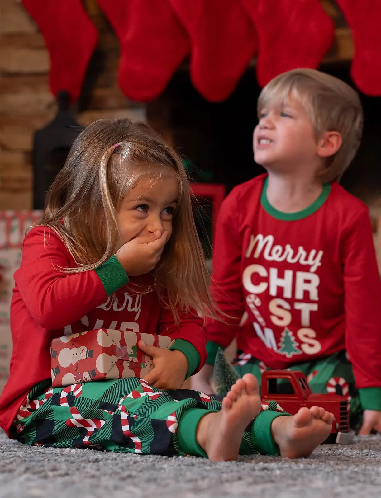 Комплект Різдвяних піжам для сім'ї, фото №3