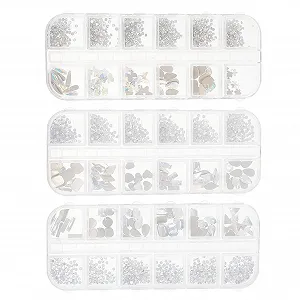 Стразы для ногтей Healeved, кристаллы, драгоценности, для украшения - Фото 1