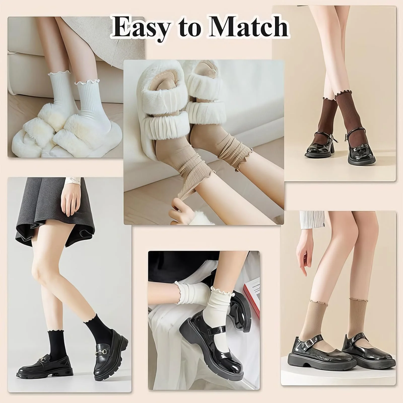 Носки с рюшами, 4 пары, фото №6