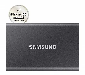 Внешний SSD Samsung T7 2 ТБ USB 3.2 Gen 2 Titanium Grey (MU-PC2T0T/WW) synthetic.ua - Фото 1