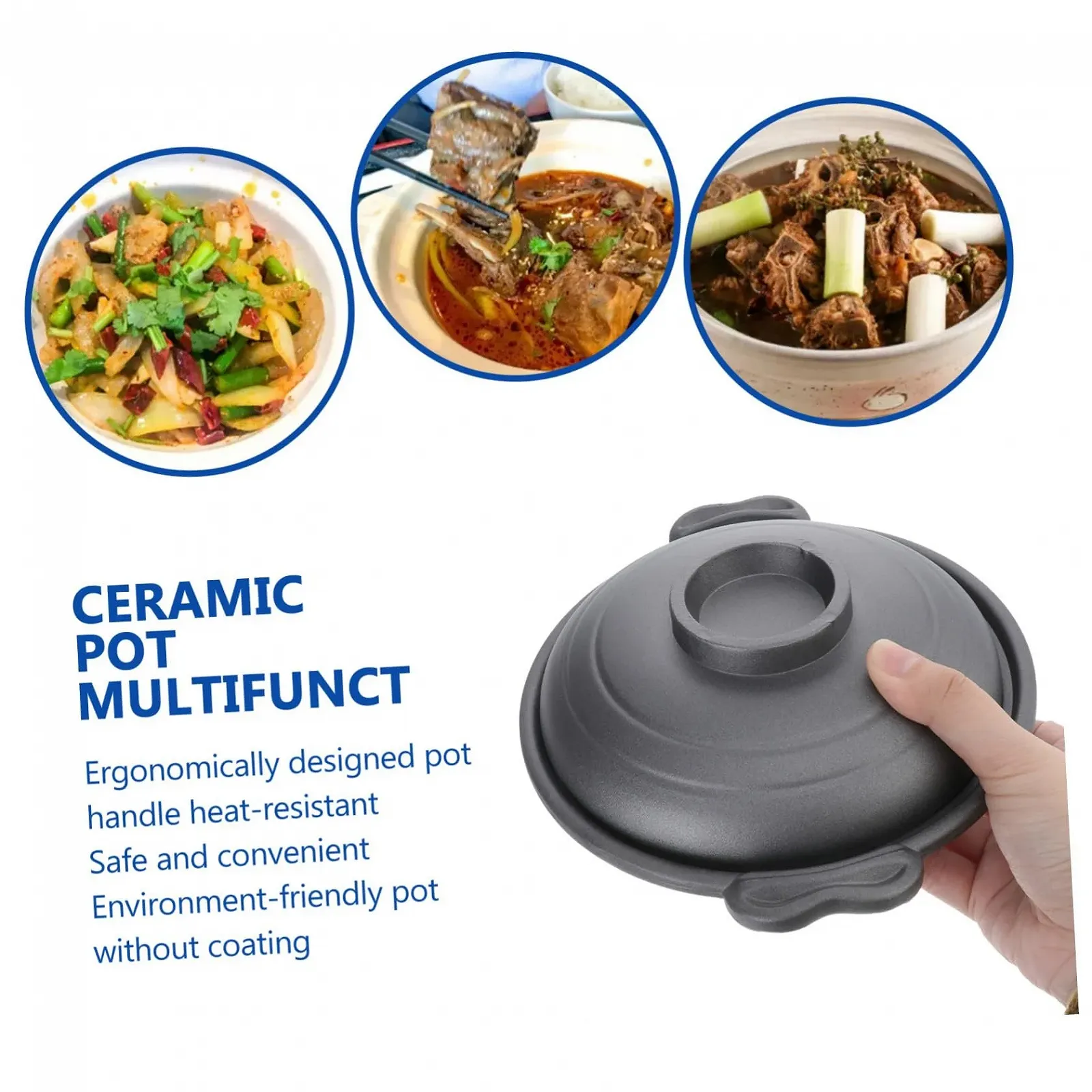 Керамическая кастрюля VALICLUD с антипригарным покрытием, фото №3