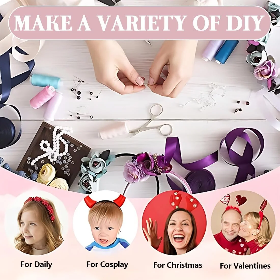 Набір обручів для волосся, фото №5