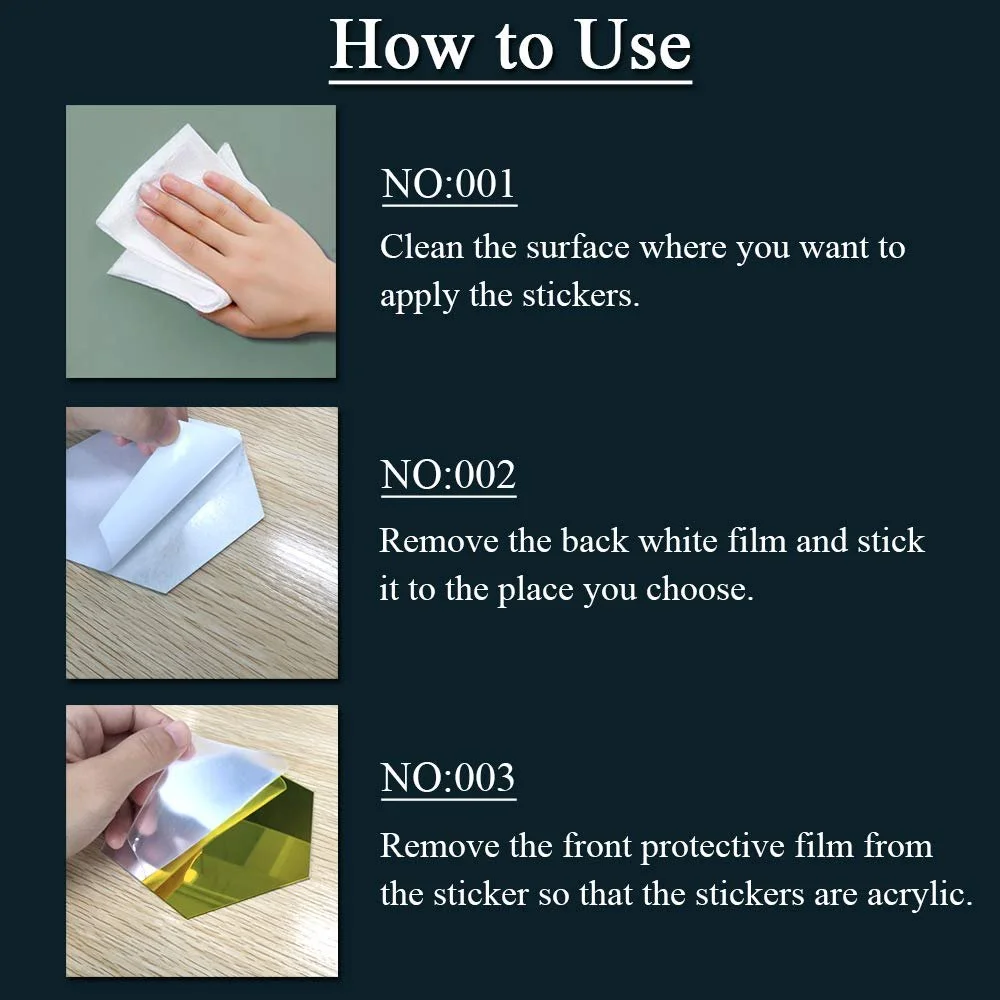 Наклейки на стіну Акрилові дзеркальні квадратні 15 шт. 15 см Золотисті, фото №6 Наклейки на стіну Акрилові дзеркальні квадратні 15 шт. 15 см Золотисті, фото №6