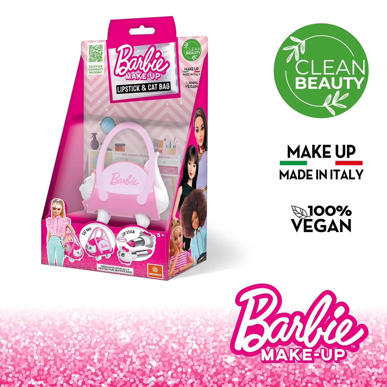 Сумка Mondo Barbie Cat Bag с губной помадой для игры от 5 лет, фото №7 Сумка Mondo Barbie Cat Bag с губной помадой для игры от 5 лет, фото №7