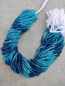 Бусины Апатит рондель гладкие 3.5-3.75 мм - Фото 1