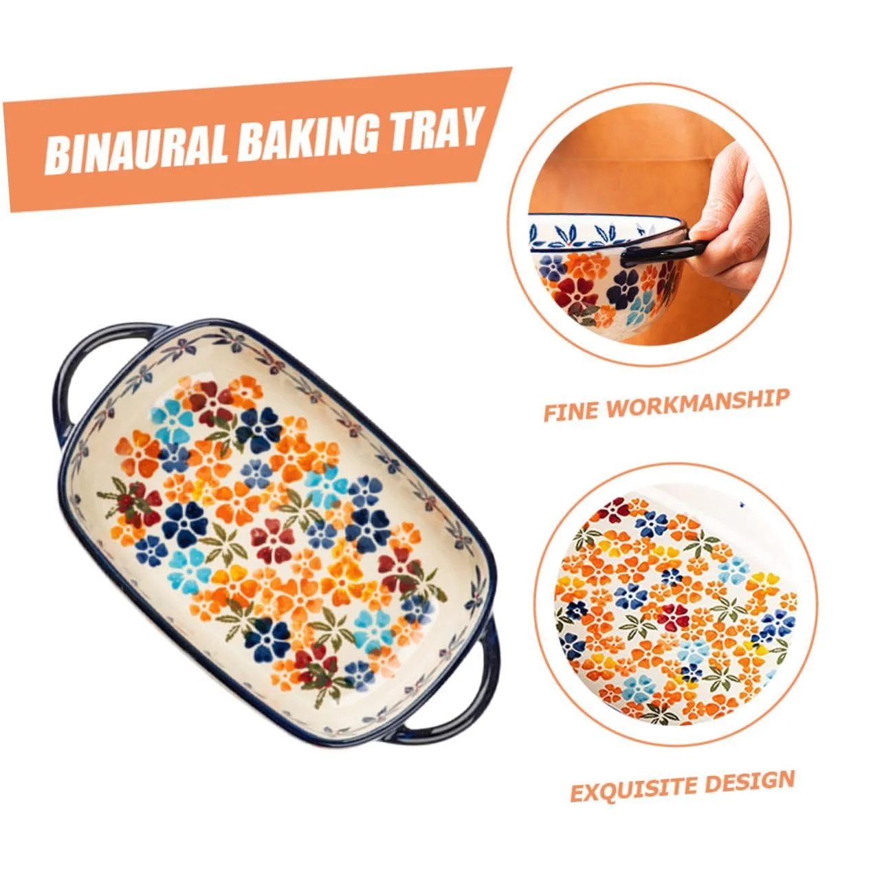 Форма для выпекания iplusmile керамическая с гладкой поверхностью и двухсторонними ручками, фото №5 Форма для выпекания iplusmile керамическая с гладкой поверхностью и двухсторонними ручками, фото №5