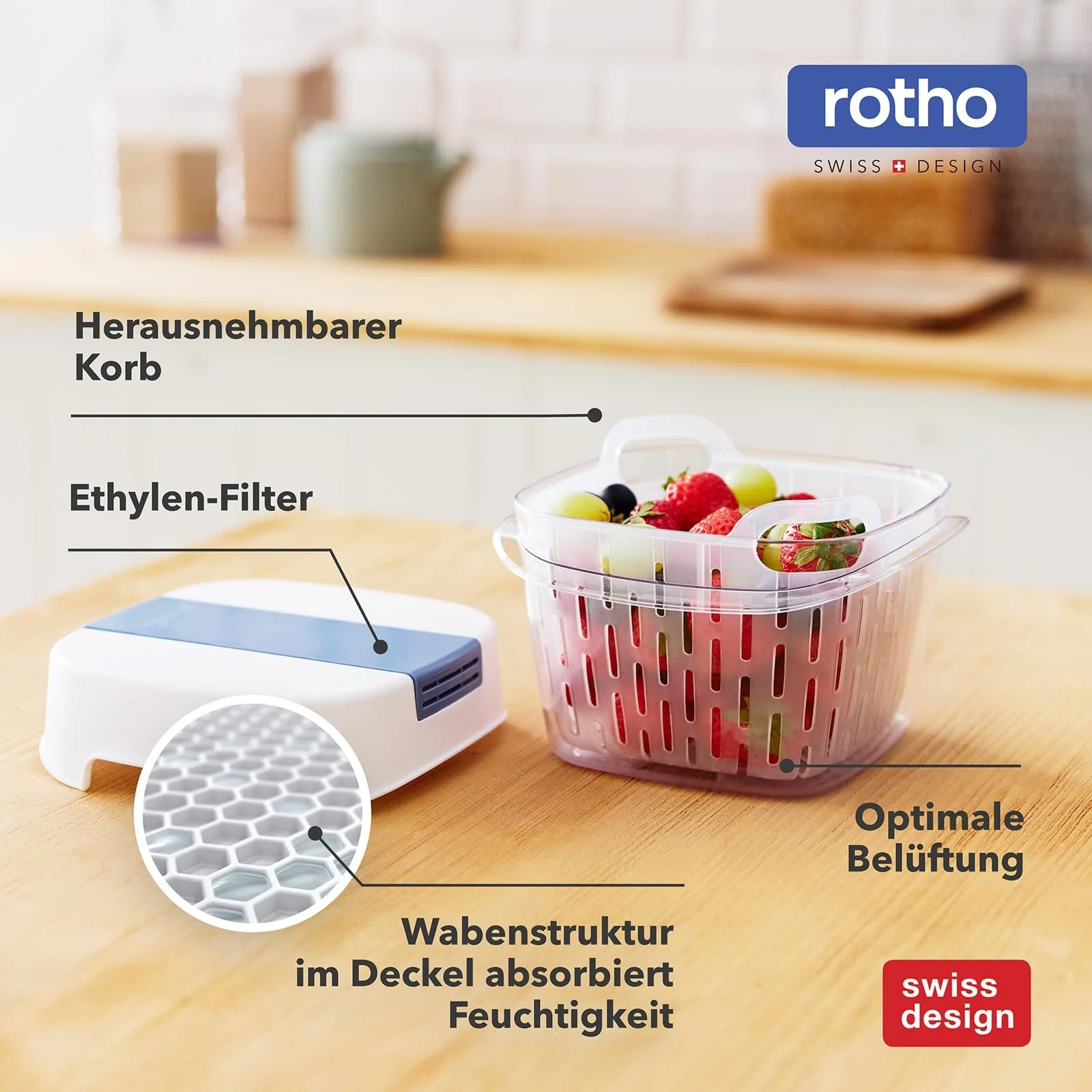 Ємність для зберігання Rotho Dynamic Box 1.6 л з 4 змінними фільтрами 15.5 x 15.5 x 12.3 см Білий, фото №4 Ємність для зберігання Rotho Dynamic Box 1.6 л з 4 змінними фільтрами 15.5 x 15.5 x 12.3 см Білий, фото №4